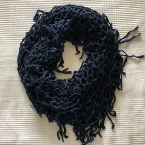 Navy blue infinity scarf